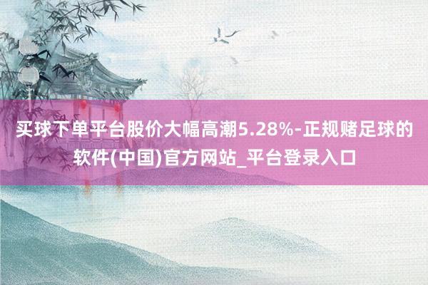 买球下单平台股价大幅高潮5.28%-正规赌足球的软件(中国)官方网站_平台登录入口